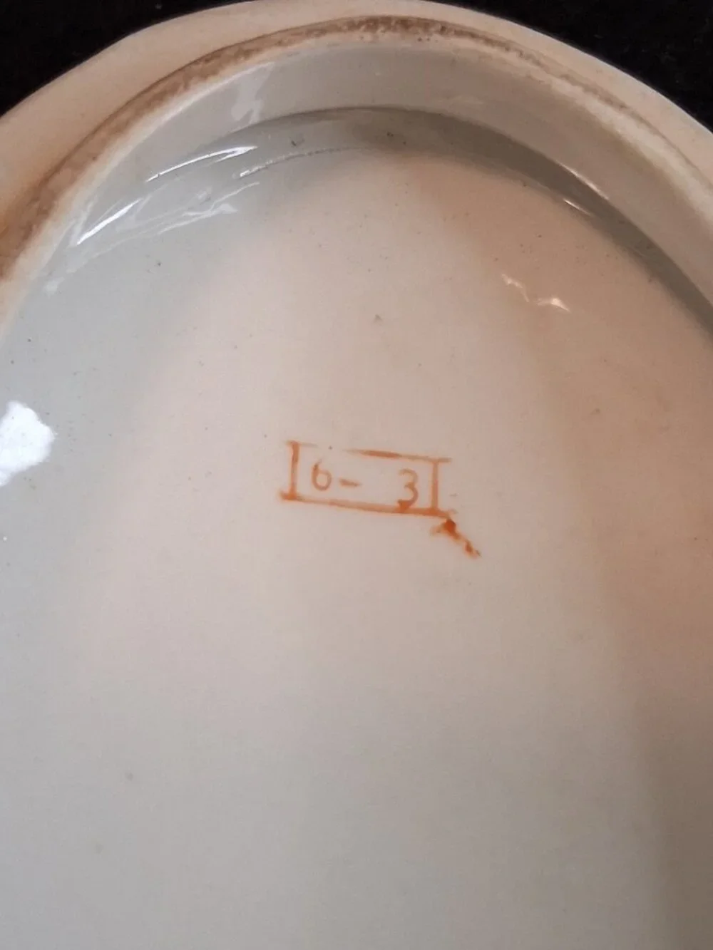 VTG Made in China Chinoiserie Ceramic Oval Trinket Box Bird & Floral Gold Accent - Picture 11 of 13